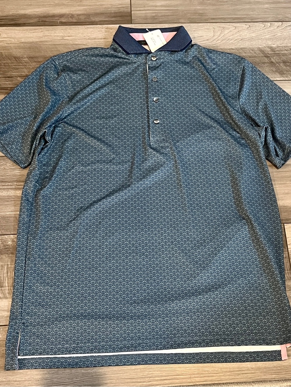 GREYSON GOLF TARGHEE POLO MENS SIZE MEDIUM VINTAGE INDIGO NEW INV13098427